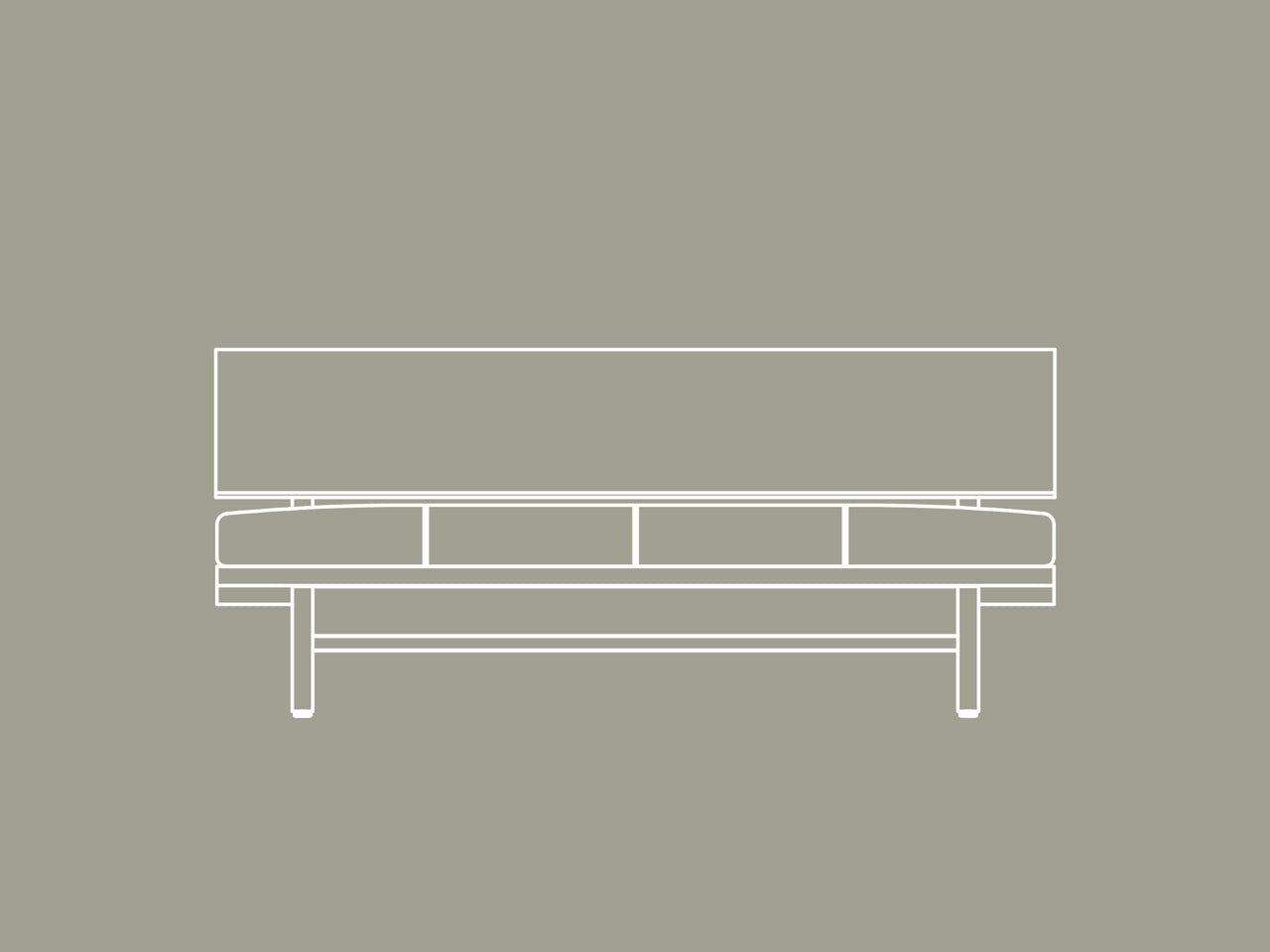 FREX Wood Sofa 154