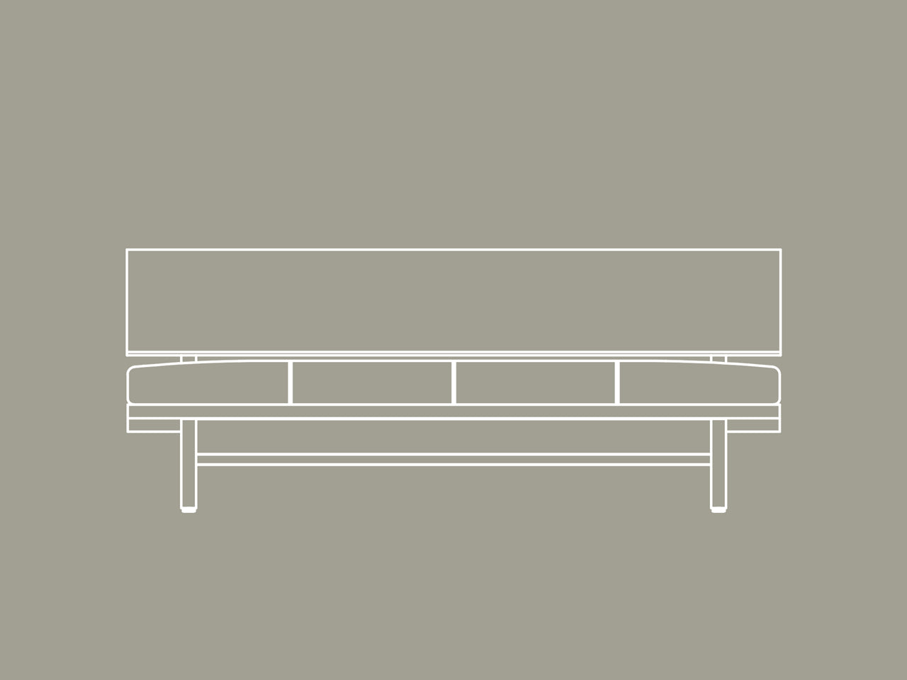 FREX Wood Sofa 168