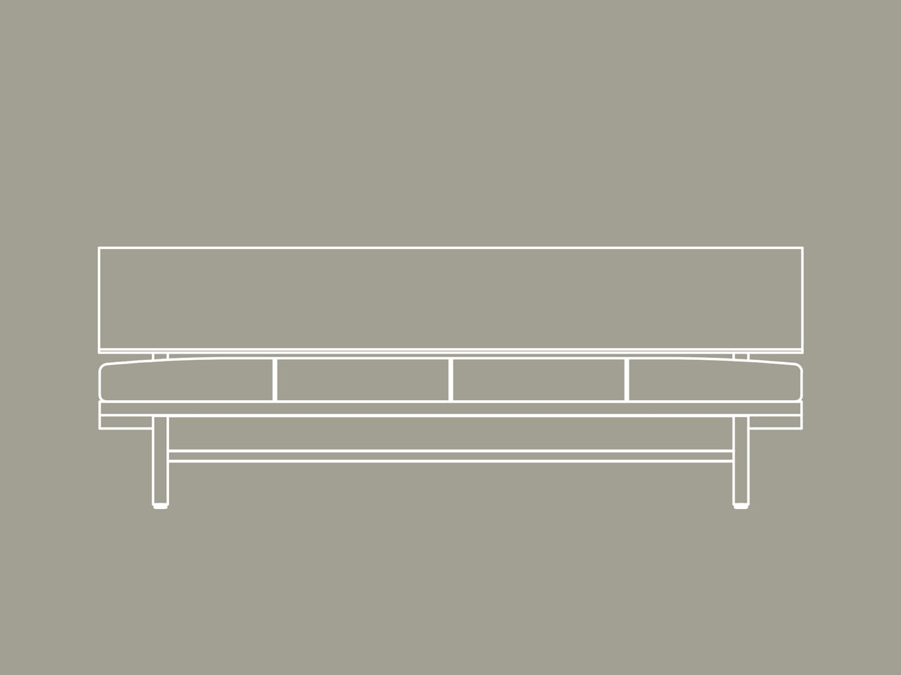 FREX Wood Sofa 182