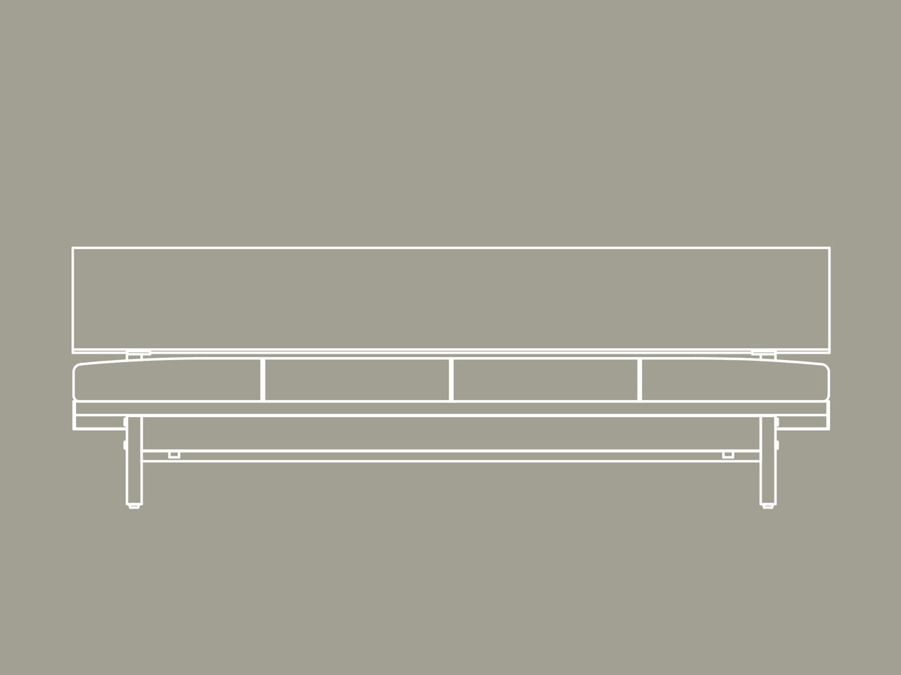 FREX Wood Sofa 196