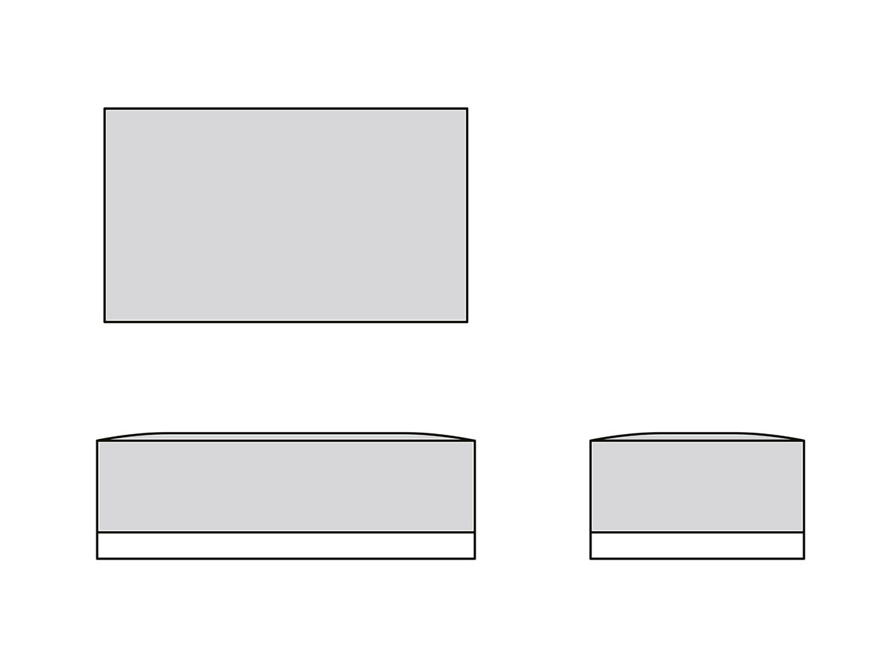 [Replacement cover] CORNICE Block Ottoman 096 