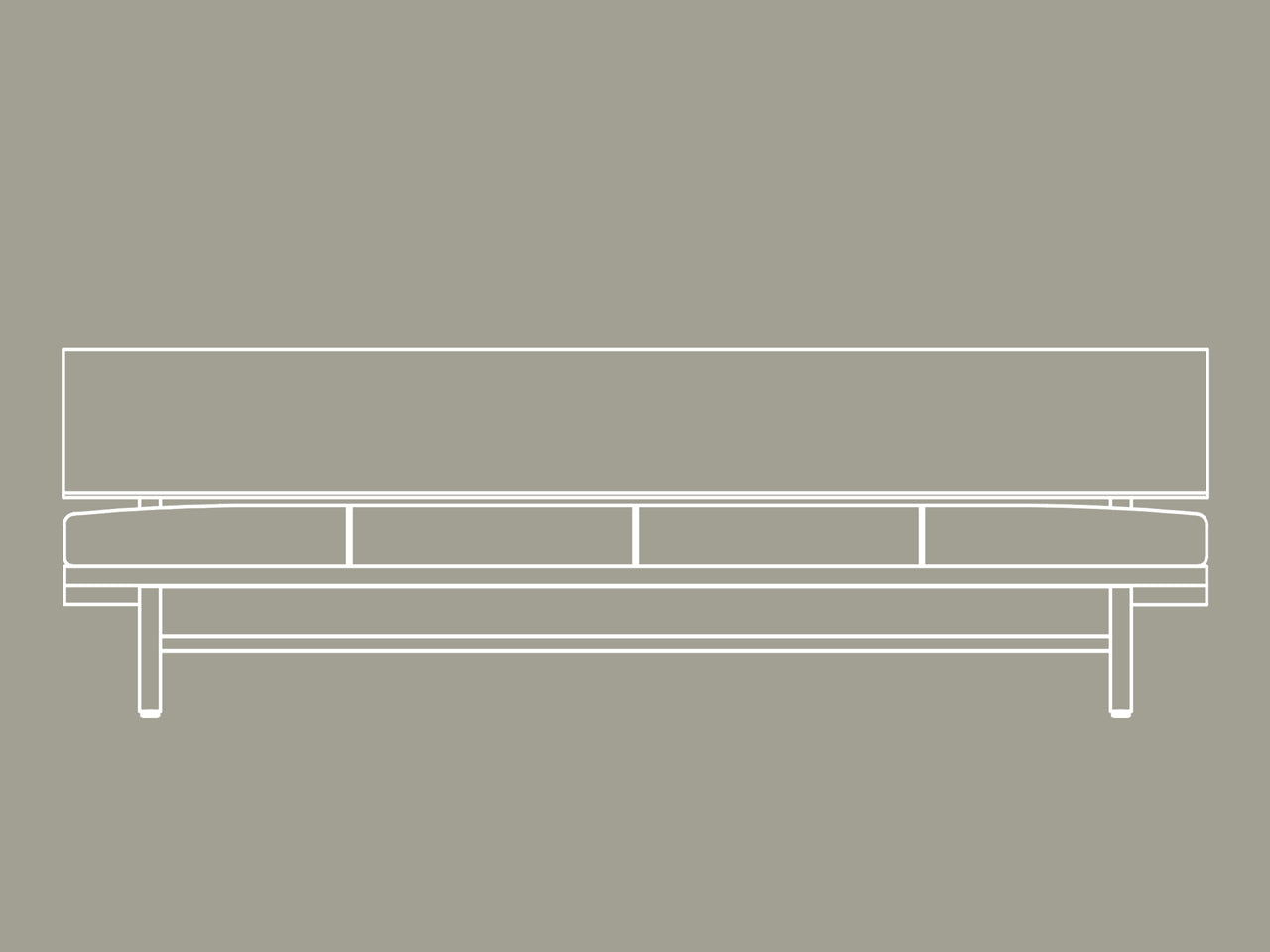 FREX Wood Sofa 210