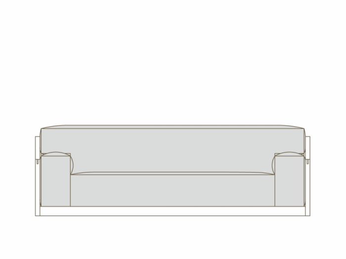 [Replacement cover] CORNICE block sofa 